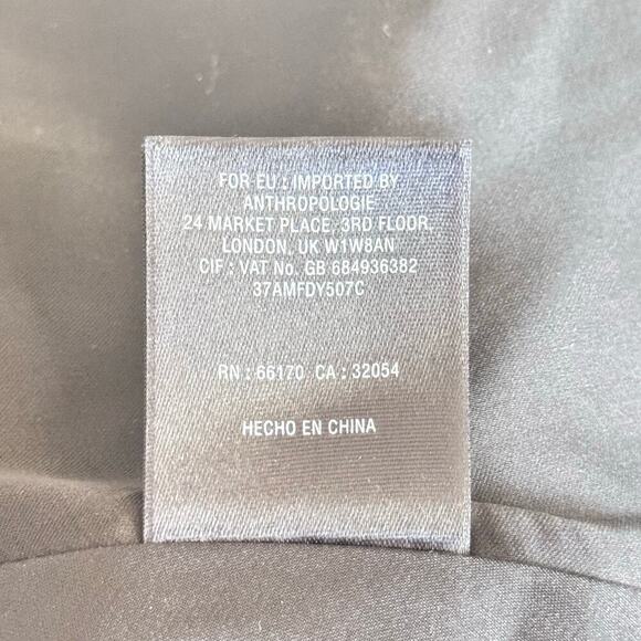 New Moulinette Soeurs Anthropologie Glissade Dress Grey Gris Shimmer Tweed Sz 2 - Picture 16 of 16